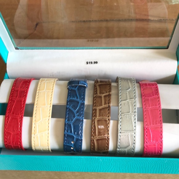 Cato Accessories - Pack 6 interchangeable Watch Bands(leather)!